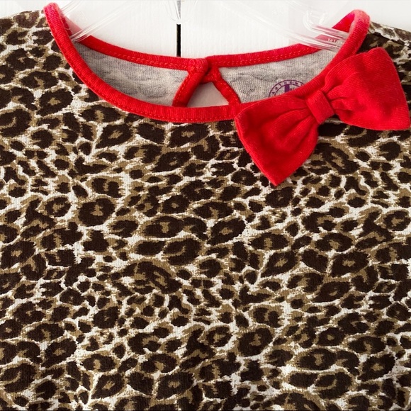 J Khaki Girls Toddler Animal Print Long Sleeve Dress 3T - Picture 3 of 16